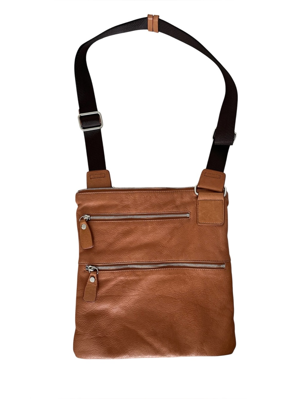 Margot Brown Leather Utility Crossbody Convertible Bag